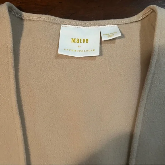 Maeve Anthropologie Cardigan Womens One Size Layering Chunky Rope Tie Vest - Picture 2 of 4